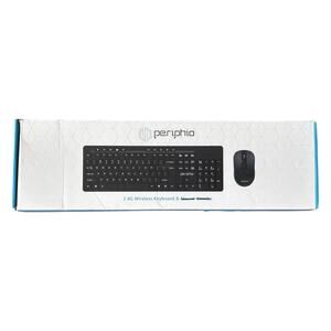 Periphio Wireless Keyboard (Mouse Not Included) 2.4G Slim Black in Original Box